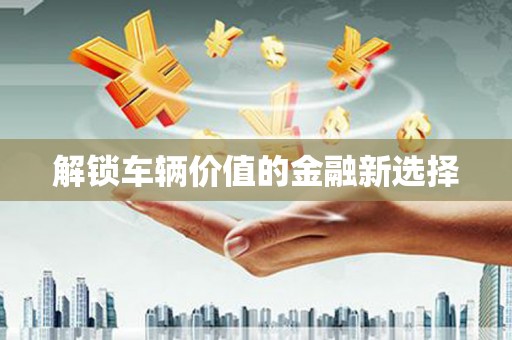 柯桥解锁车辆价值的金融新选择