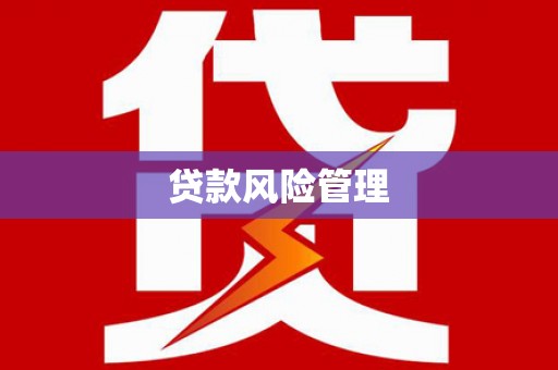 柯桥贷款风险管理