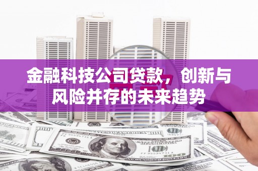 柯桥金融科技公司贷款，创新与风险并存的未来趋势