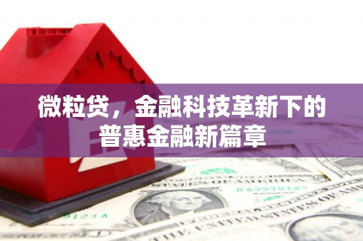 柯桥微粒贷，金融科技革新下的普惠金融新篇章