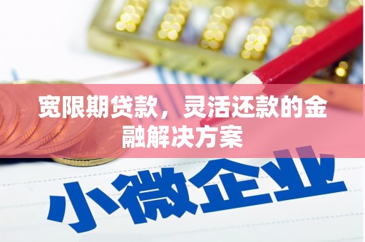 柯桥宽限期贷款，灵活还款的金融解决方案