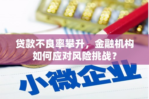 柯桥贷款不良率攀升，金融机构如何应对风险挑战？