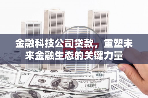 柯桥金融科技公司贷款，重塑未来金融生态的关键力量