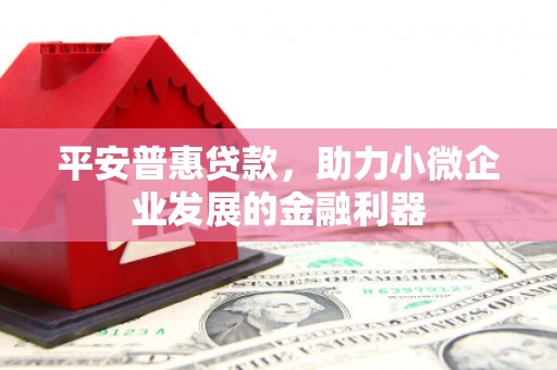 柯桥平安普惠贷款，助力小微企业发展的金融利器