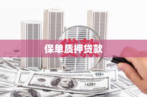 柯桥保单质押贷款